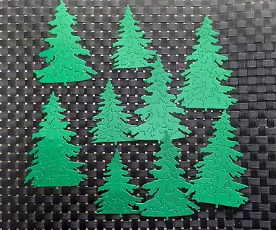 12 * Christmas Tree Die Cuts Embellishments | Christmas Tree Card Toppers • $4.50