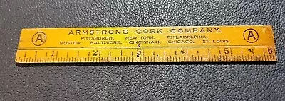 Vintage Advertising Wood 6  Ruler - ARMSTRONG CORK COMPANY  • $8.50