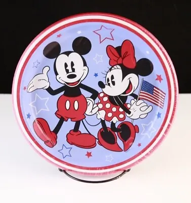 New Disney Mickey & Minnie Mouse USA Set Of Plates - 10ct. Total - 4th Of July • $5.95