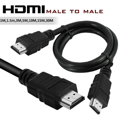 Up To 30M Premium HDMI Cable V2.0 4K FHD Ultra HD 3D High Speed Ethernet Black • $29.99