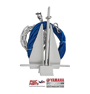 YAMAHA Vinyl-Coated Boat Anchor Kit MAR-ANCHR-KT-00 11 Lb Anchor 100-ft Rope + • $258.95