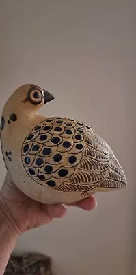 Large Netzi Mexico Mexican Pottery Quail Hand Painted Signed • $12.99