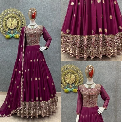 $88.09 • Buy Readymade Anarkali Dress Gown Indian Pakistani Designer Wedding Party Wear Eid