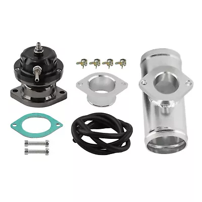 Type-RS Blow Off Valve Kit Black & 2.5  Aluminum Flange Pipe Adapter • $62.90