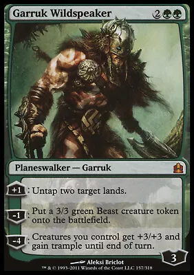 MTG Magic The Gathering Garruk Wildspeaker (157/320) Commander MP • $2.45