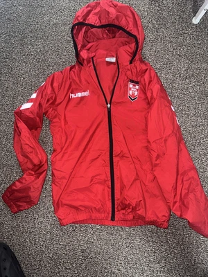 £24.99 • Buy Mens England Rugby League Jacket Rain Coat Hummel Hood Windbreak Small MINT