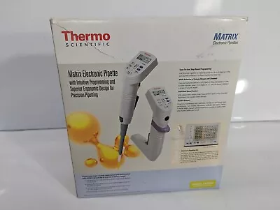 NEW THERMO SCIENTIFIC MATRIX ELECTRONIC SINGLE CHANNEL PIPETTE 15-1250uL 1024 • $199