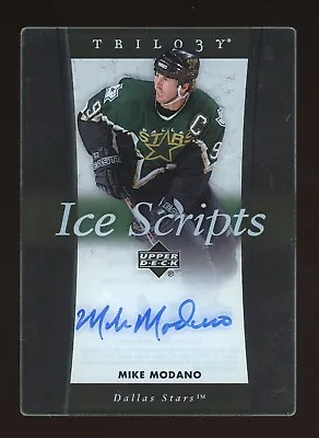 2005-06 Mike Modano Upper Deck NHL Trilogy Ice Scripts Autograph #IS-MM • $36.80