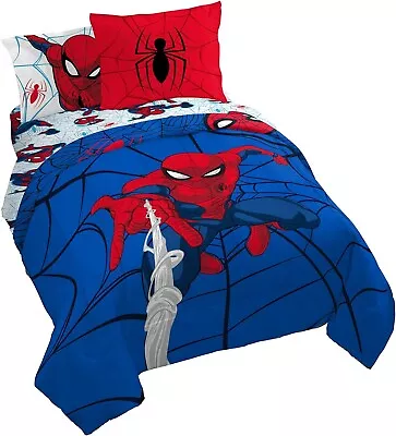 NEW Officially Licensed Marvel Spiderman Webtastic 7 Piece Queen Size Bed Set • $80