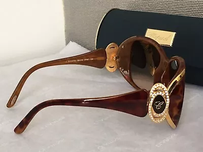 £215 • Buy CHOPARD Brown & Gold ( SCH 077S 59-15 07QZ 130 ) Sunglasses - NEW - RRP £ 549