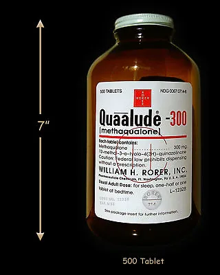 Large Reproduction Quaalude Bottle Quaaludes Qualude • $24.99