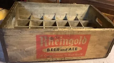 Vintage Dated 1939-40 Liebmann Rheingold Ny Ny Ale Beer Shipping Crate Wood • $99