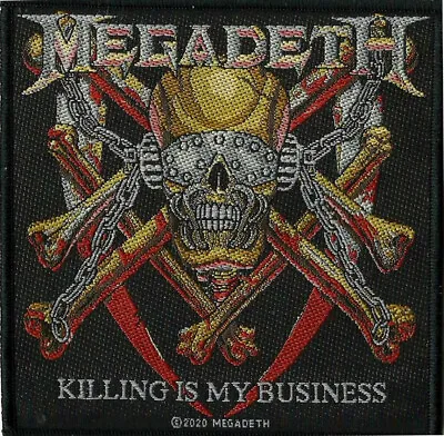 £3.29 • Buy Megadeth - Killing Is My Business Patch 10cm X 10cm