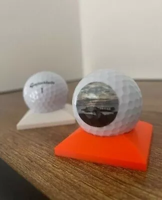 £5 • Buy Single Golf Ball Display / Holder / X1 Golf Ball Stand / Multiple Colour Options