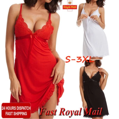 £6.89 • Buy Women Sexy Lace Lingerie Babydoll Nightdress Ladies Underwear Sleepwear Chemise