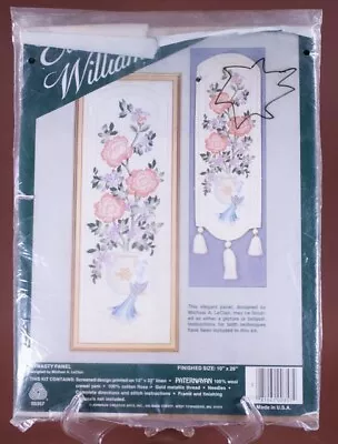 Elsa Williams Crewel Embroidery Kit Dynasty Panel Bell Pull Michael LeClair NIP • $39.75