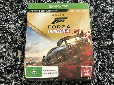 Forza Horizon 4 SteelBook Edition (Microsoft Xbox One) Free Postage • $69.99