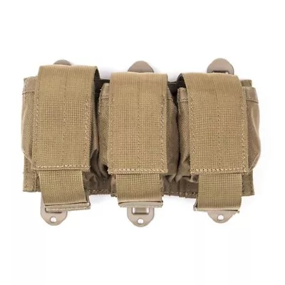 Blackhawk MOLLE Triple Frag Pouch W/ Speed Clips Coyote Tan 38CL69CT • $18.32