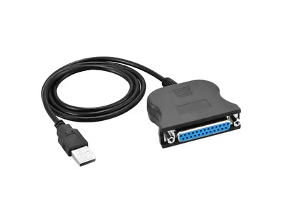 £10.21 • Buy Virtual USB Printer Port - USB To  DB25 Pin Parallel Port Adapter 