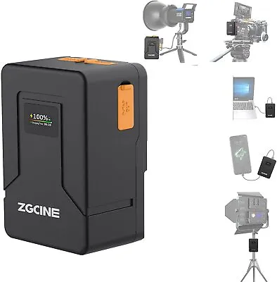 $118 • Buy US ZGCINE V99 V-Mount Li-Battery Fast Charging 99Wh 6800mAh LCD Screen V-Lock 