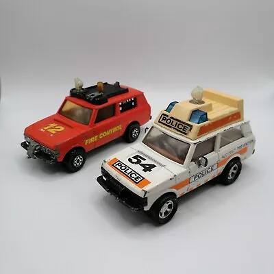 Matchbox Super Kings Range Rover K64/89 Police Fire Control Lesney England 1977 • £12