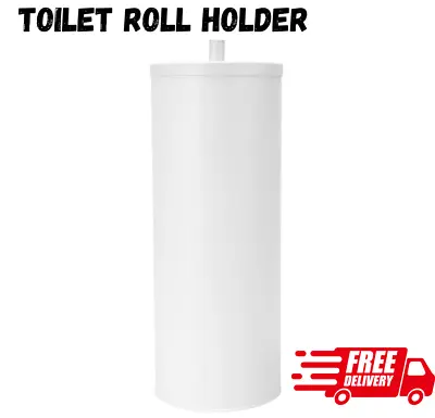 $8.85 • Buy Toilet Roll Holder Storage Shelf Bathroom - White