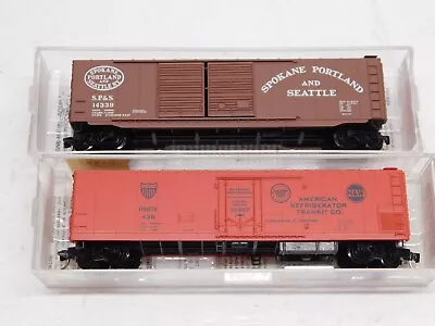 Micro Trains N Scale 50' Box Cars Spokane Portland & Seattle/ ART Reefer 69070 • $30