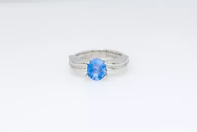 $1450 • Buy Signed JOSE HESS $10,000 CERT 1.78ct Natural NO HEAT Blue Sapphire Platinum Ring