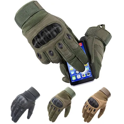 Tactical Hard Knuckle Gloves Men's Military Army Combat Airsoft Security Police • $15.99