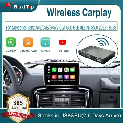 $98.99 • Buy Fit For Mercedes-Benz A/B/C/E/S CLA GLC NTG 5.0+ Upgraded Wireless CarPlay Kits