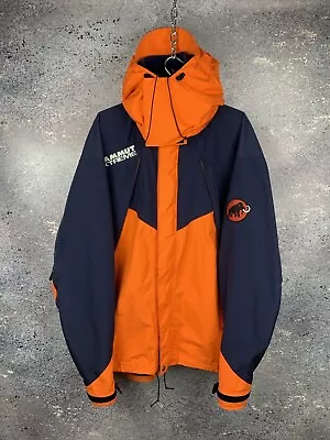 Mammut Extreme Vintage Gore Tex Waterproof Outdoor Jacket Orange Men Size Xl • $199