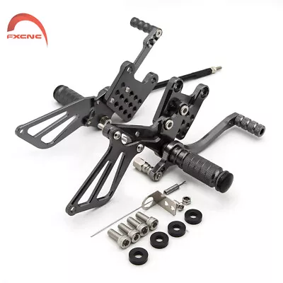 Rear Set Foot Pegs Brake Rearset For Suzuki GSXR600 GSXR750 1996-2003 2004 2005 • $91.51