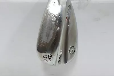 Titleist Vokey Sm6 Tour Chrome Wedge 58°-8 M-Grind Stock Stl 729727 Fair E13 • $24.99