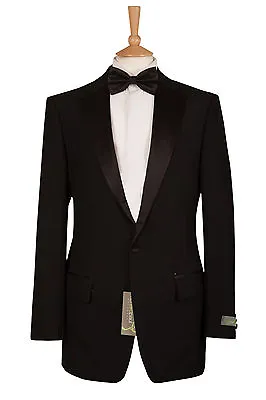 James Bond Tuxedo Jacket Formal Ball Blazer Black Tux Prom Dj Ex Hire Mens Boys • £49.95