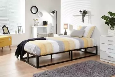 £104.90 • Buy Black Metal Loft Bed Urban Platform Bed - 3ft  Single