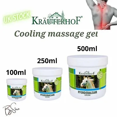 ASAM Krauterhof Pferdebalsam Massage GEL With Chestnut & Arnica 100/250/500ml • £13.99