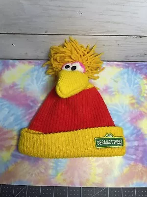 Vintage Sesame Street Big Bird Kids Sock Hat • £21.21