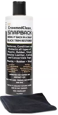 Black Plastic Vinyl Trim Restorer Protective Finish Car & Truck Polish Solution • $26.48