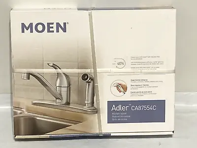 Moen Kitchen Faucet Deck Sprayer Head CA87554C Adler Low Arc One Handle Chrome • $65