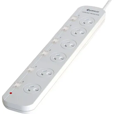 SANSAI PAD056SW  6-Way Powerboard Wide Spacing Individually Switched • $24.20