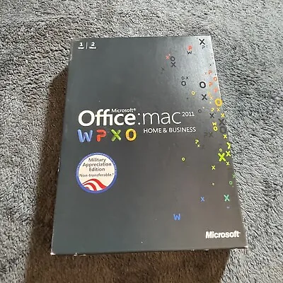 Microsoft Office For Mac Home And Business 2011 - 1 User/1 Install (W6F-00076) • $98