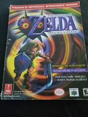 Nintendo. Legend Of Zelda: Majora's Mask. Strategy Guide. Official Prima Guide. • $50