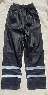 Adult Small Motorcycle Rain Waterproof Pants Rain Gear With Reflective Stripes • $25