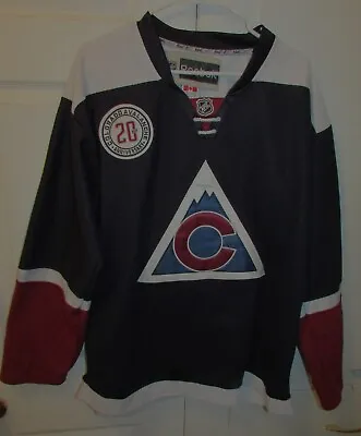 COLORADO AVALANCHE MATT DUCHENE 20th ANNIVERSARY REEBOK SIZE 50 JERSEY USED-VG • $250