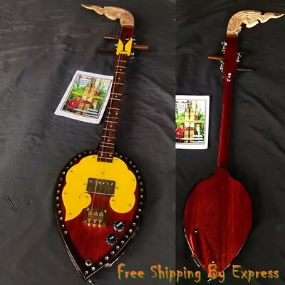 Electric Harp Special Work Exquisite Head Kanok Thong Guitar Traditional Musical • $339.98