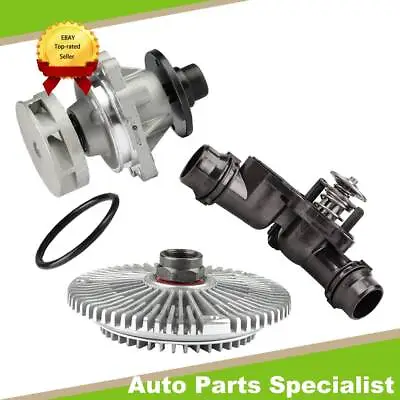 For BMW E46 E39 E38 Water Pump + Fan Clutch + Thermostat Assembly New 3PCS • $75.99