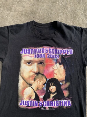 $19.79 • Buy Vintage 2003 Justin Timberlake And Christina Aguilera Tour Tee NP1606