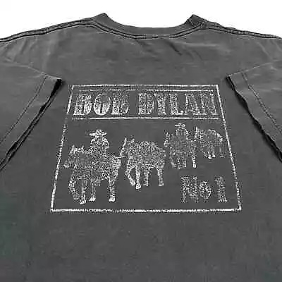 Vintage Bob Dylan Faded Black No 1 Horse Band Music T Shirt  • $70