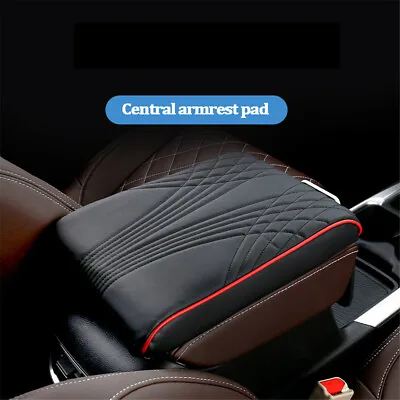 Car Armrest Box Mat Memory Foam Arm Rest Leather Center Console Cover Styling • $32.89