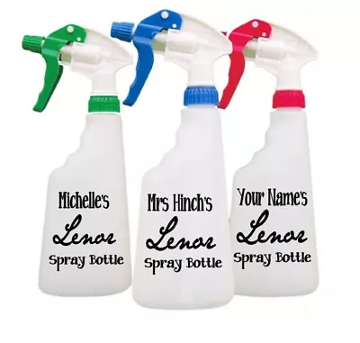 Mrs H Vinyl Decal Stickers For Spray Bottle Zoflora Lenor Cleaning • £2.49